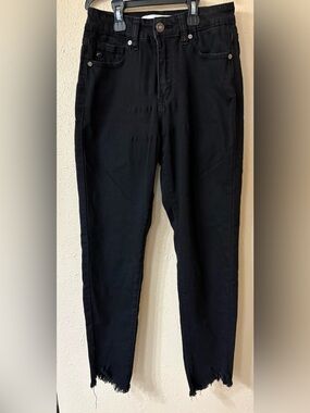 KanCan Black High-Rise Zip-Fly Jeans